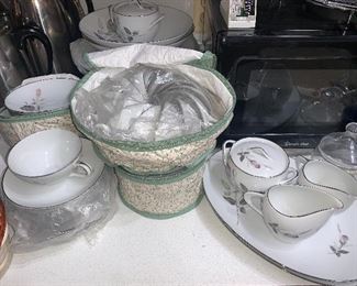 Style House China “Lori” Japan. Service for 14 plus extra pieces.