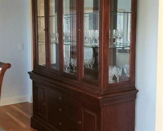 Pennsylvania House lighted china cabinet