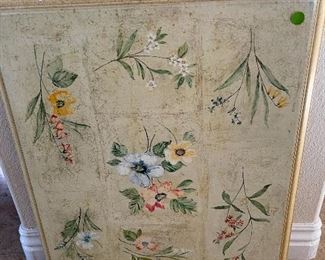 Beautiful floral wood panel