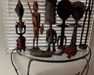 Lots of African statuary and masks - some tribal and authentic and some made for tourists