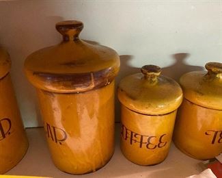 Antique canister set of 4