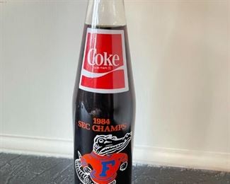 1984 Coke bottle with SEC Champs University of Florida Gator