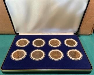 1992 Shell Presidential Brass Collector Coins