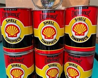 Each can contains a Fossil watch with Shell insignia