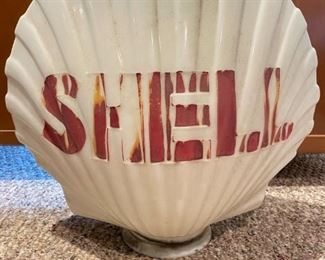 Original to the 1940's, Milk Glass Shell Pump Globe. Our homeowner worked for Shell as a marketer for 38 years, so he has some interesting memorabilia in this sale! $800 obo  You can submit an offer by text (615-854-8535) or email (nashville@entrustedestatesales.com). If we do not get the full asking price by December 4th, the person with the highest bid will be contacted to purchase.