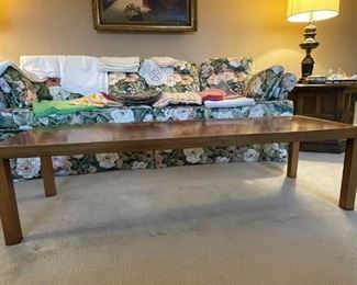 Long, low coffee table - unbranded. Available for presale. Call Lisa @ 615-854-8535 for price or email: nashville@entrustedestatesales.com