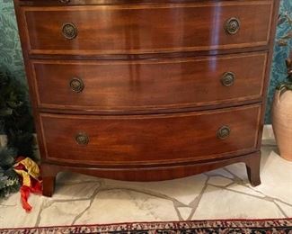 Lovely 3-drawer dresser. This piece has graced the hallway. Available for presale. Call Lisa @ 615-854-8535 for price or email: nashville@entrustedestatesales.com
