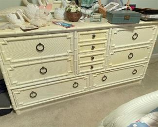 Vintage Antique White Dresser (has matching desk/chair--see previous picture; also matching wall mirror in following picture). Available for presale. $260/obo. You can submit an offer by text (615-854-8535) or email (nashville@entrustedestatesales.com). If we do not get the full asking price by December 4th, the person with the highest bid will be contacted to purchase.