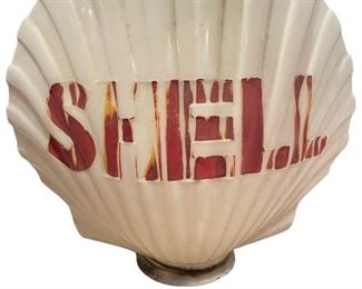 Original to the 1940's, Milk Glass Shell Pump Globe. Our homeowner worked for Shell as a marketer for 38 years, so he has some interesting memorabilia in this sale! $800 obo  You can submit an offer by text (615-854-8535) or email (nashville@entrustedestatesales.com). If we do not get the full asking price by December 4th, the person with the highest bid will be contacted to purchase.