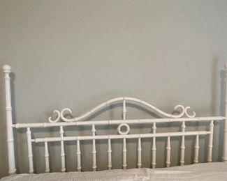 Available for presale. Drexel Faux Bamboo Queen size headboard and frame. $100/obo. Pillow top mattress and box springs in excellent condition - $200/obo. You can submit an offer by text (615-854-8535) or email (nashville@entrustedestatesales.com). If we do not get the full asking price by December 4th, the person with the highest bid will be contacted to purchase.