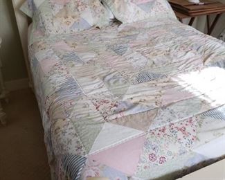 This is wonderful - White Shabby Chic/Country Style Double Head/Footboard. 