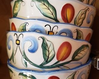 Fitz and Floyd....8 soup bowls