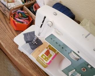 Singer Sewing Machine and Notions