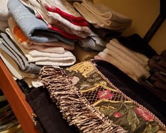 Scarves and lots of them. 