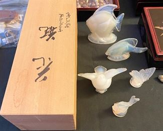 Sabino Glass Birds & Fish