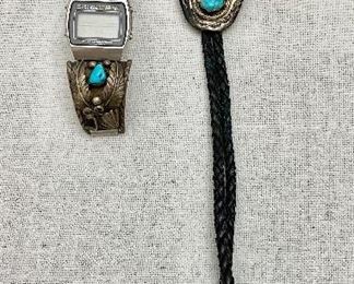 Signed Silver & Turquoise