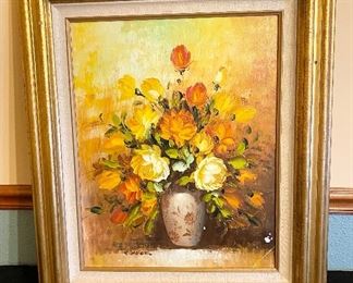 Oil on Canvas Painting, signed K. Hobart