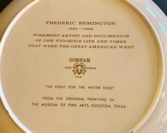 Additional photo of back of Gorham Plate