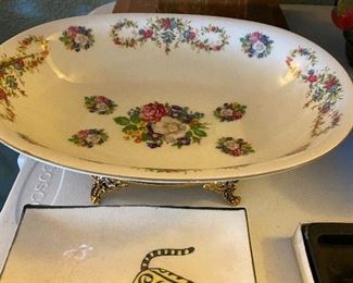 Limoges Round Footed Serving Bowl