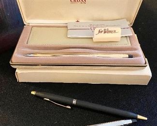 Ladies Cross Pen Set, New In Box. Additional Cross Pencil and Pen