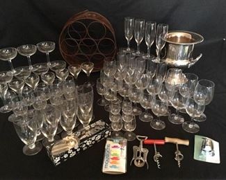 68 Piece Glass Assortment and Accessories