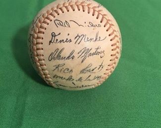 Autographed Braves Baseball