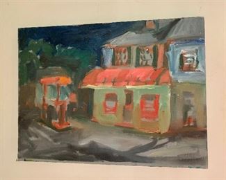 $125 Country Storefront 12" H x 16" W. 