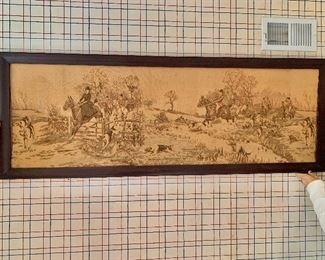 $225  French tapestry 22" H x 61" L. 