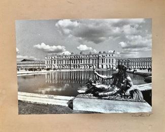 $65  Richard Humbert signed photo Versailles France 