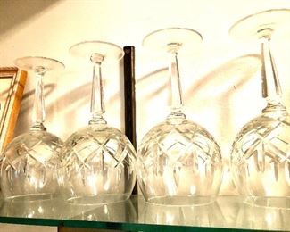  Waterford wine glasses