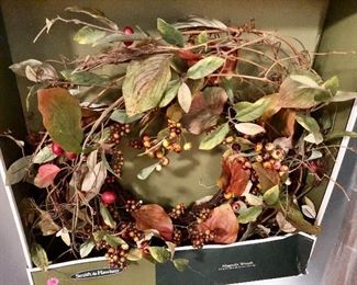 Fall wreath in box