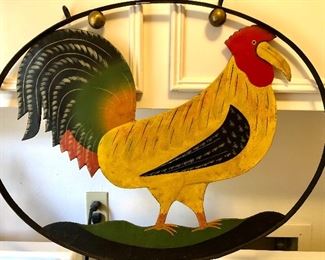 Metal hanging rooster