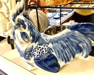 Blue/white  rooster