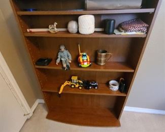 G I Joe + small wood book shelf