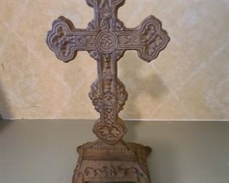 Wrought-iron standing cross