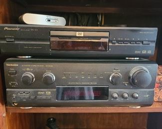 Pioneer DVD player
Technics stereo receiver 