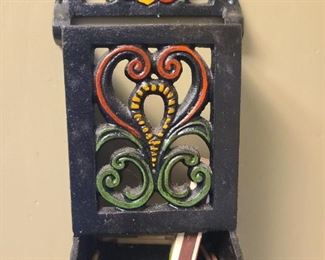 Wrought-iron matches holder