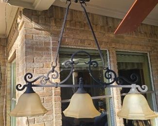 Wrought iron light fixtures