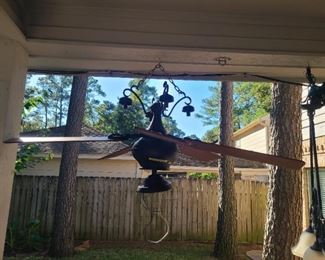 Wrought-iron ceiling fan