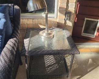 Patio end table SOLD
Lamp STILL available 