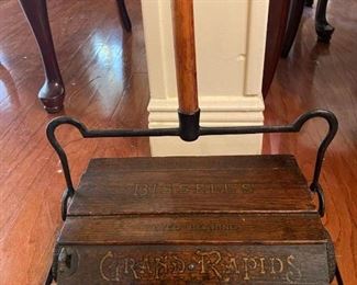 Antique Bissell Grand Rapids carpet sweeper