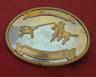 Cowboy belt buckle