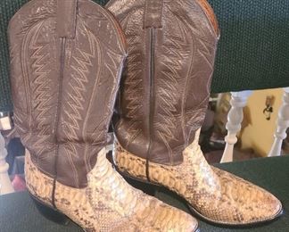 Renegade snake skin cowboy boots 