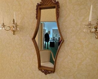 Hollywood Regency Wall Mirror,  