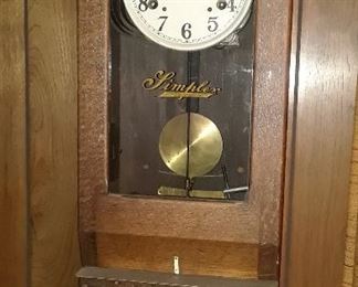 Simplex Time recorder clock
