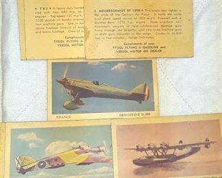 Tydol gas military plane cards