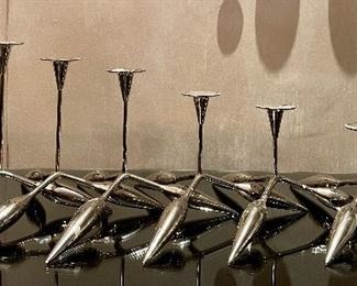 Item 79:  Set of Six Graduated Candle Holders:  $58