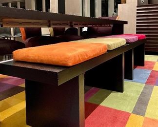 detail- each bench comes with two cushions!