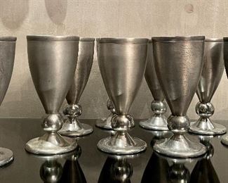 Item 84:  (9) Pewter Water Goblets:  $45