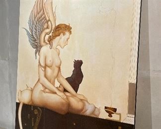 Item 91:  Signed "Angel" Print - 36" x 48":  $145